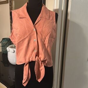 Tommy Bahama Coral Sleeveless Blouse